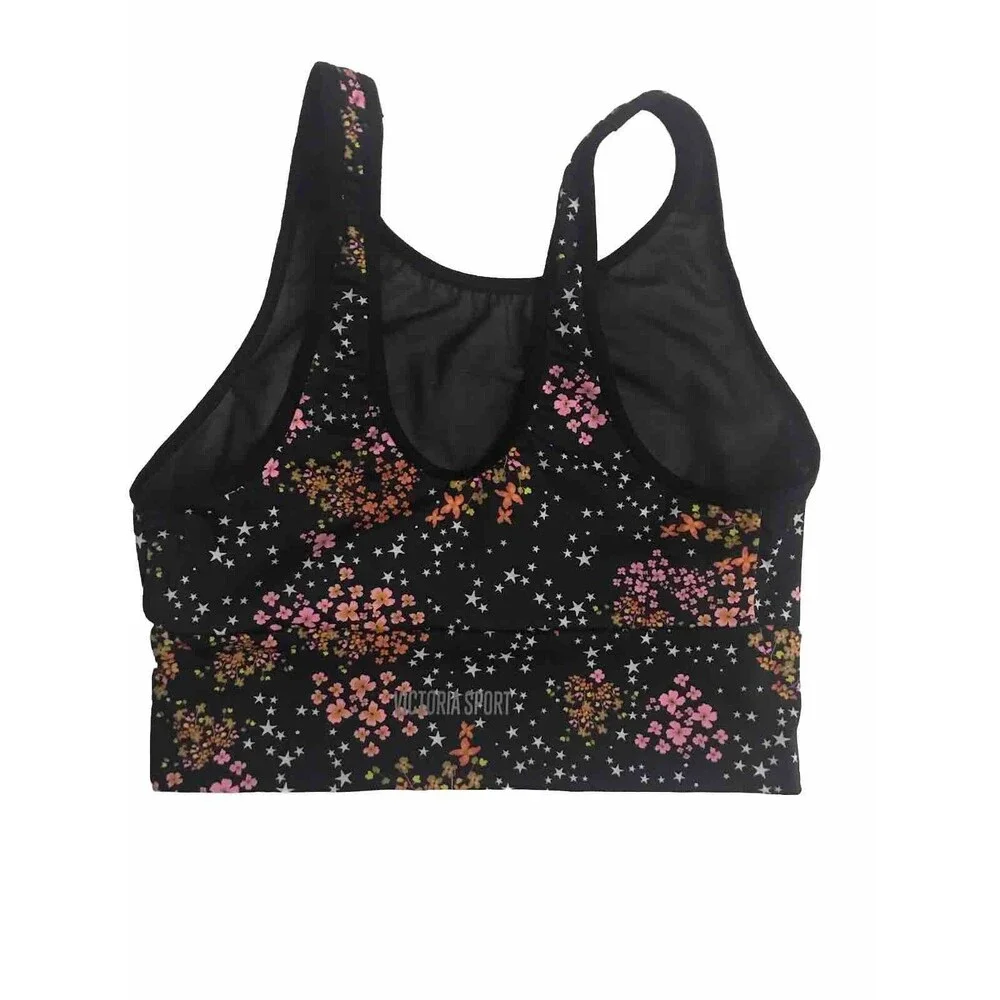 Victoria Sport Black Floral Tan/k Bra Size XS/XP